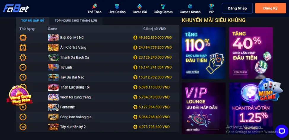 Ưu đãi nạp tiền lần đầu cho game bắn cá b66 win
